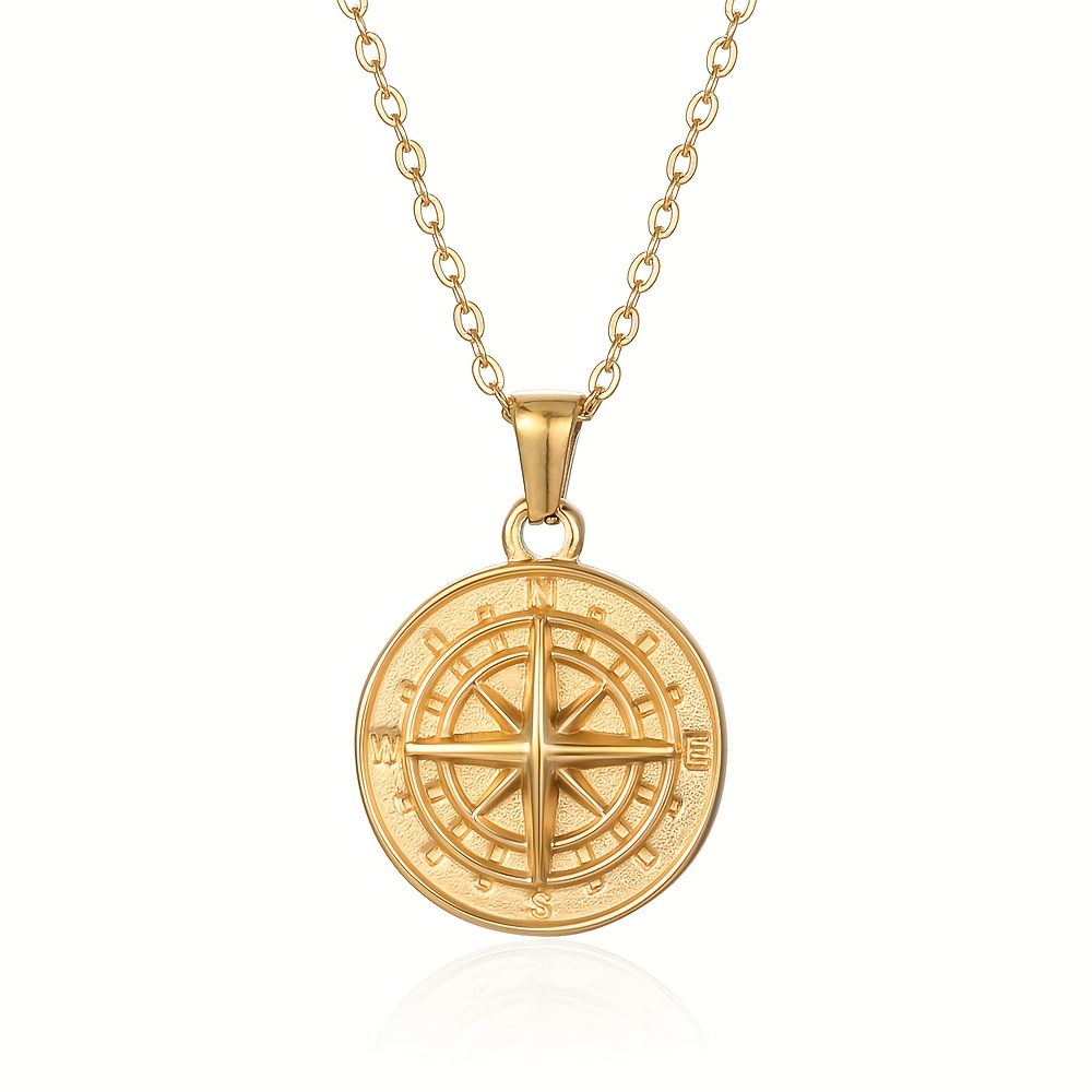 Coin Necklace Delicate - Stainless Steel Women Delicate Gold Plated