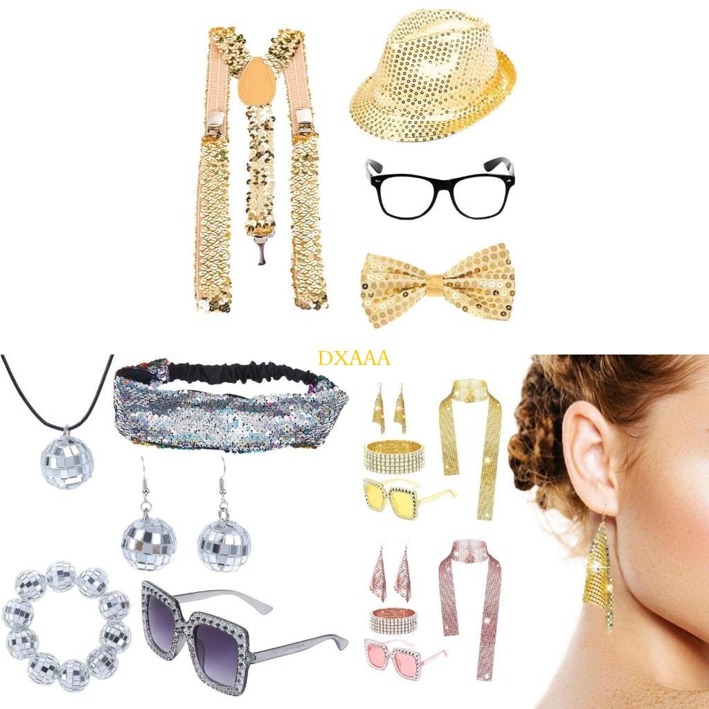 Women'S Accessories In The 70S - DXAA 70s Disco Fancy Dress Set