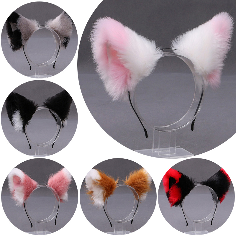Women Accessories On Sale - Fluffy Fox Cat Ear Plush Headband