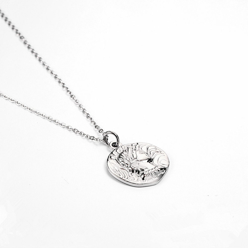 Coin Necklace Delicate - Gold Plated Queen Elizabeth Portrait Chain