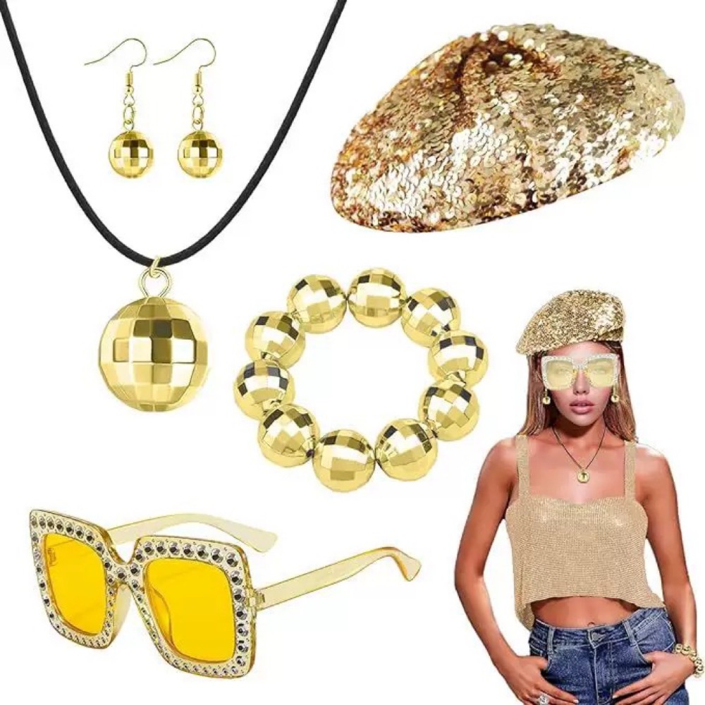 Women'S Accessories In The 70S - 70s Disco Accessories for Women Costume
