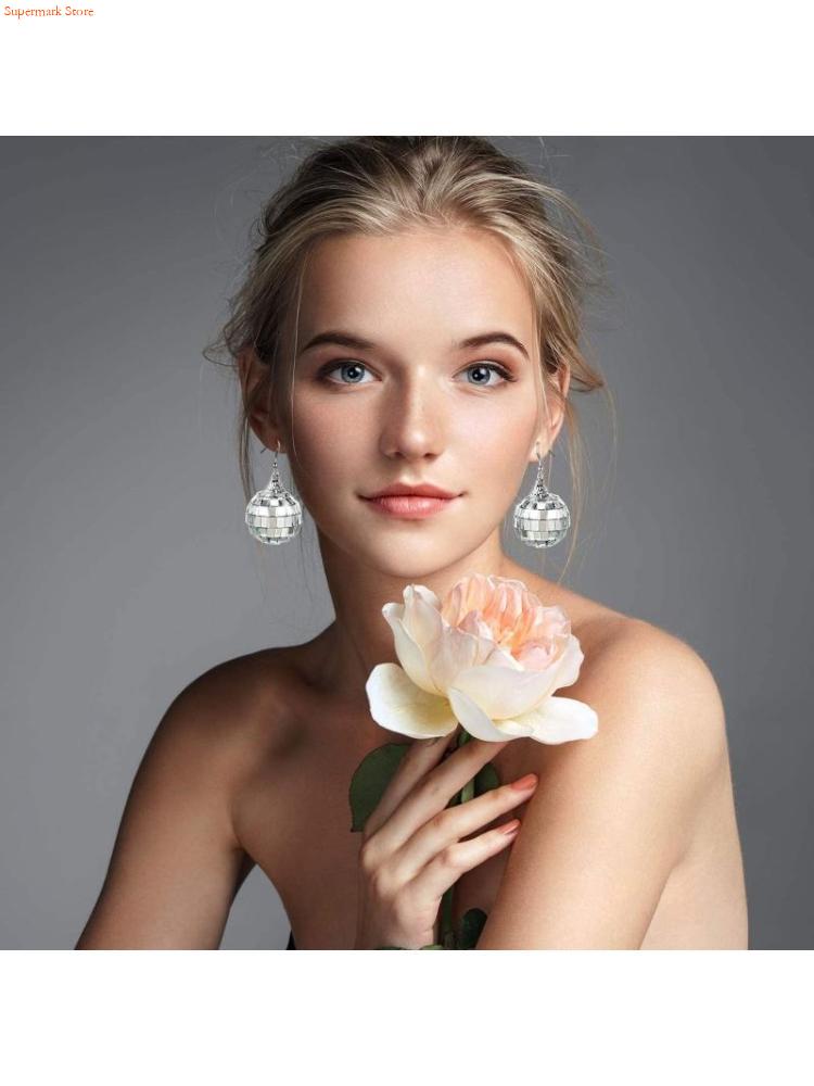 Q5WE Disco Ball Earrings 70s D - Women'S Accessories In The 70S 评论和价格