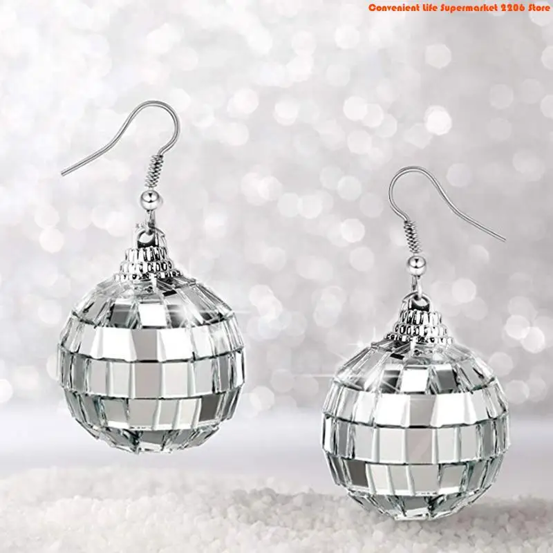 Q5WE Disco Ball Earrings 70s D - Women'S Accessories In The 70S 评论和价格