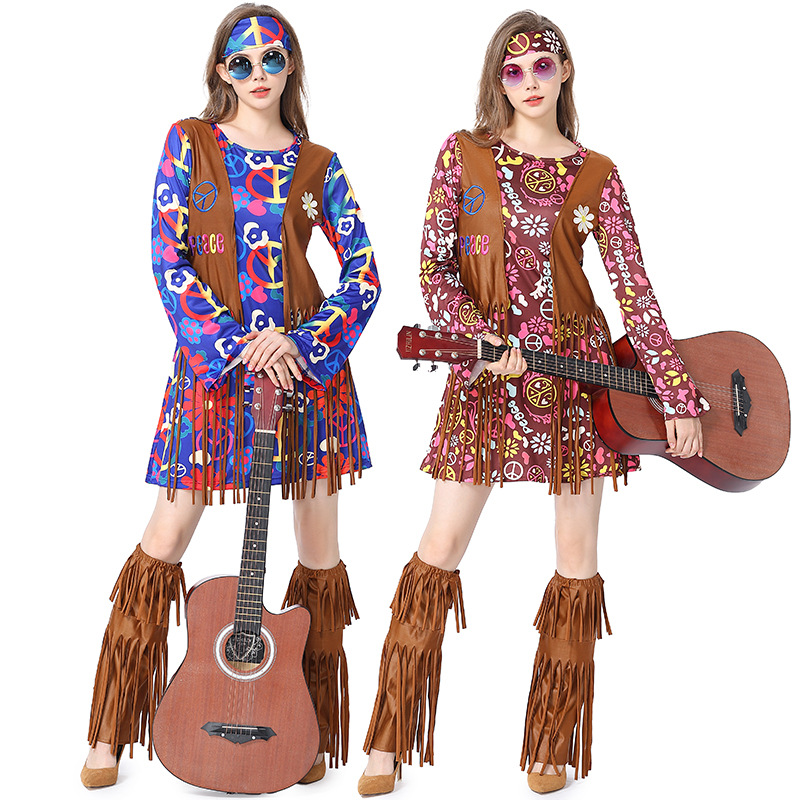 Halloween Disco Dress 70s 60s  - Women'S Accessories In The 70S 评论和价格