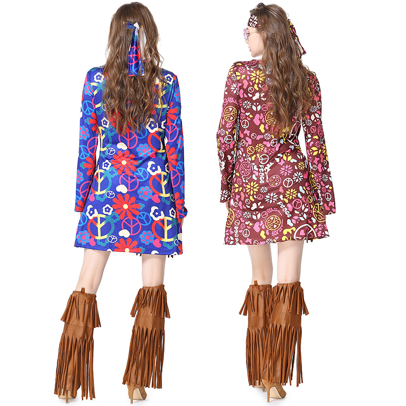 Halloween Disco Dress 70s 60s  - Women'S Accessories In The 70S 评论和价格