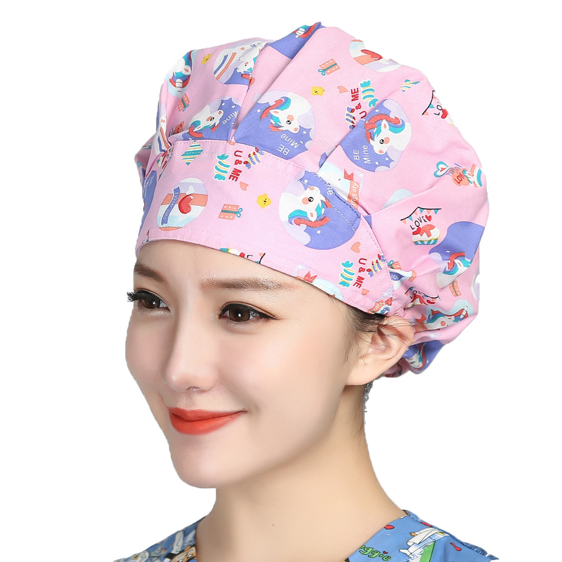 Bouffant Scrubs Hats Cartoon P - Women'S Work Accessories 评论和价格