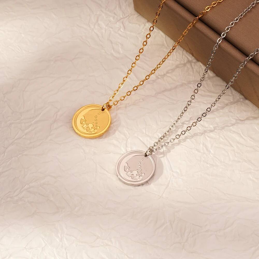 Jerusalem Palace Moon Coin Dis - Coin Necklace Delicate 评论和价格