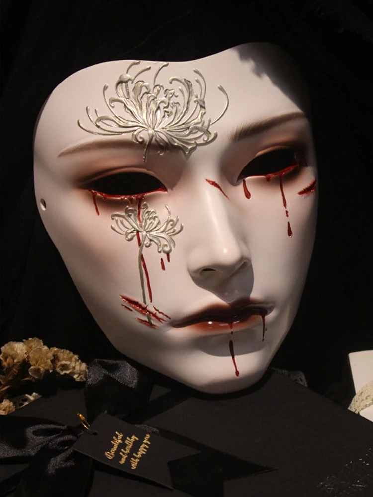 Mask Retro Hand Drawing Fashio - Women Accessories Drawing 评论和价格