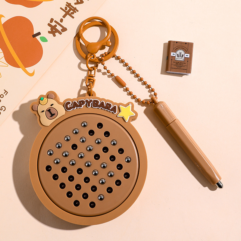 Cartoon Kapibala Magnetic Stee - Women Accessories Drawing 评论和价格