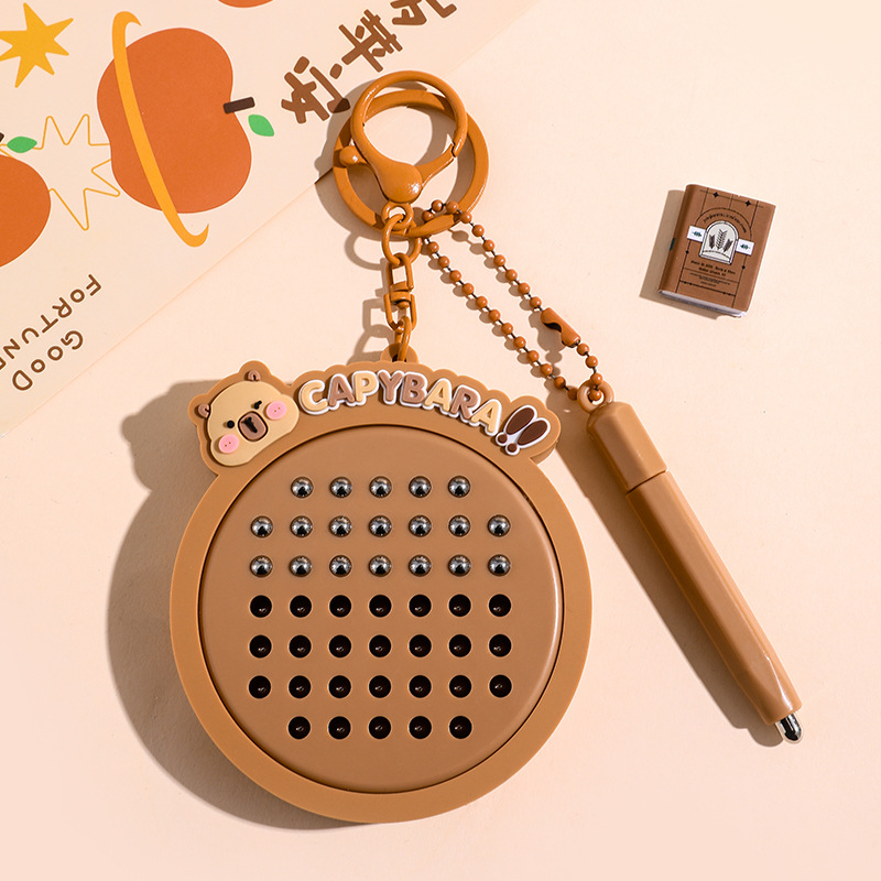 Cartoon Kapibala Magnetic Stee - Women Accessories Drawing 评论和价格