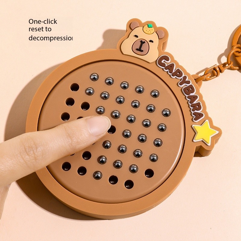 Cartoon Kapibala Magnetic Stee - Women Accessories Drawing 评论和价格