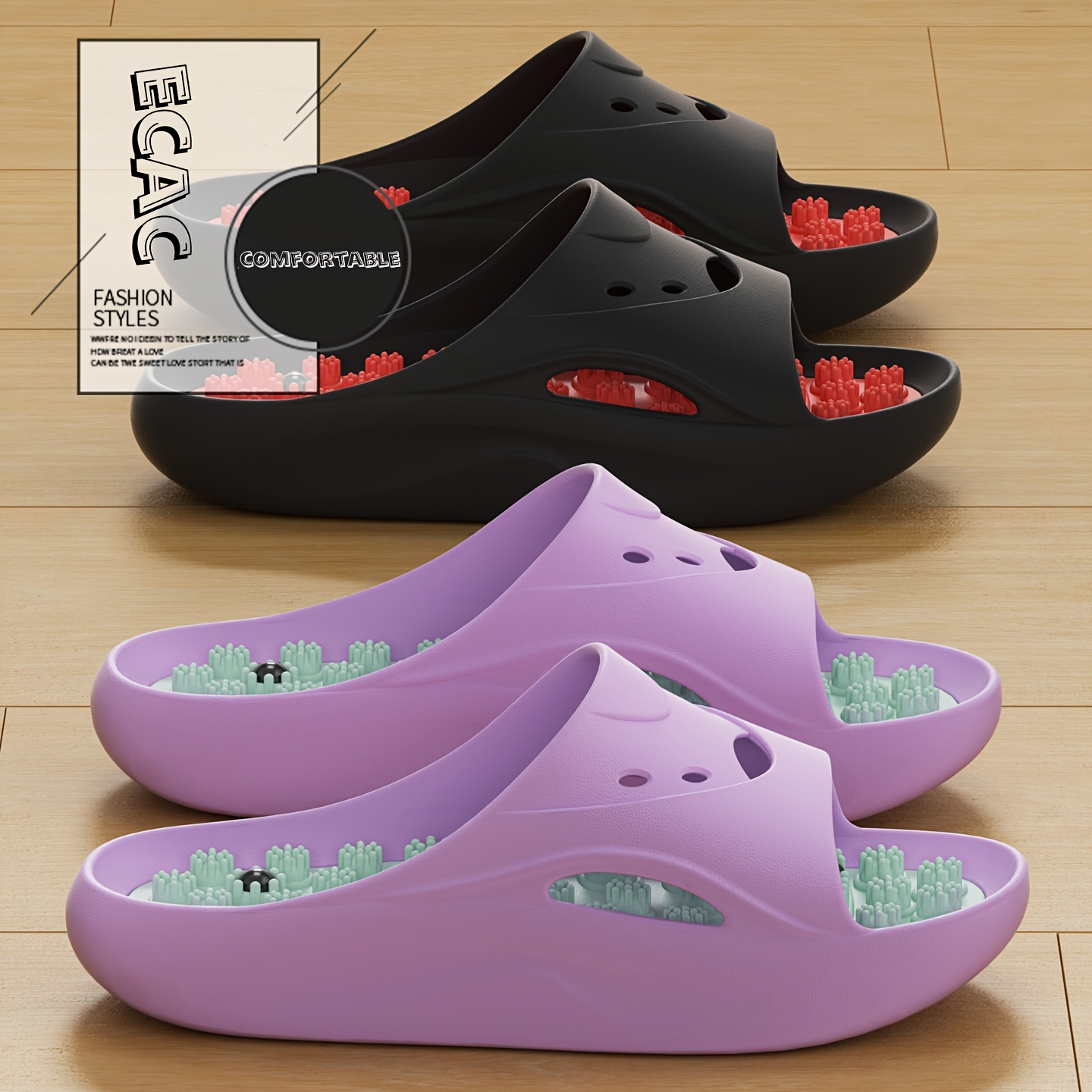 Women Men EVA Massage Slippers - Women'S Shoes And Accessories 评论和价格