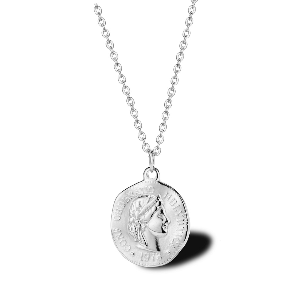 Stainless Steel Women Delicate - Coin Necklace Delicate 评论和价格