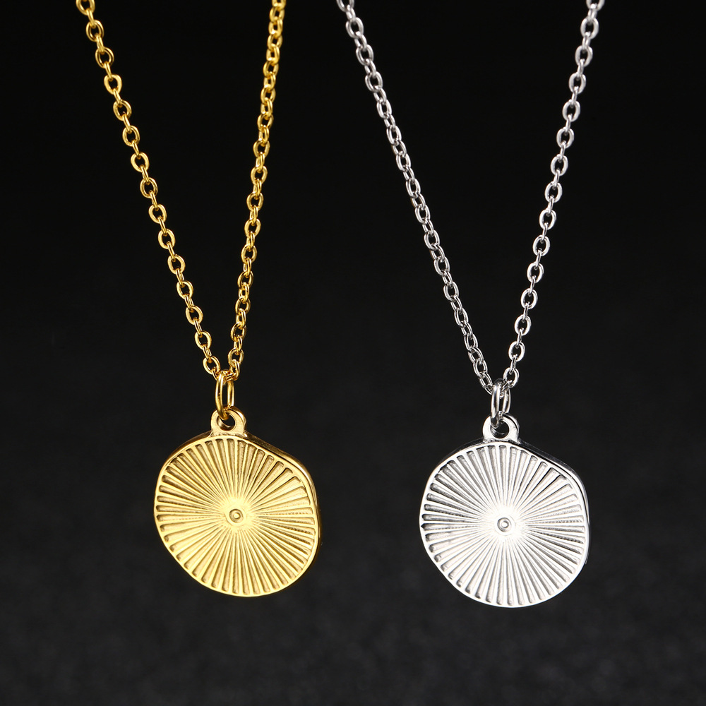 Stainless Steel Women Delicate - Coin Necklace Delicate 评论和价格