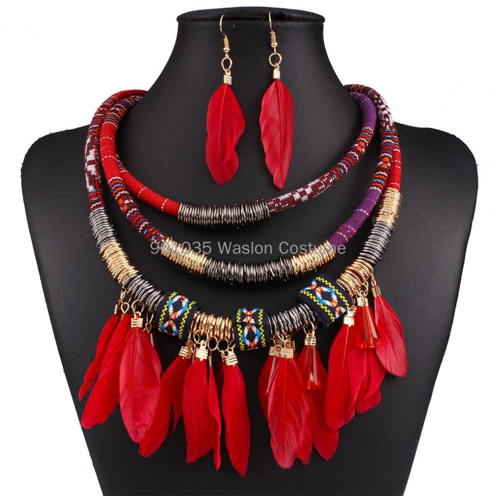 2Pcs/Set Egypt Feather Tassel  - Women Accessories Egypt 评论和价格