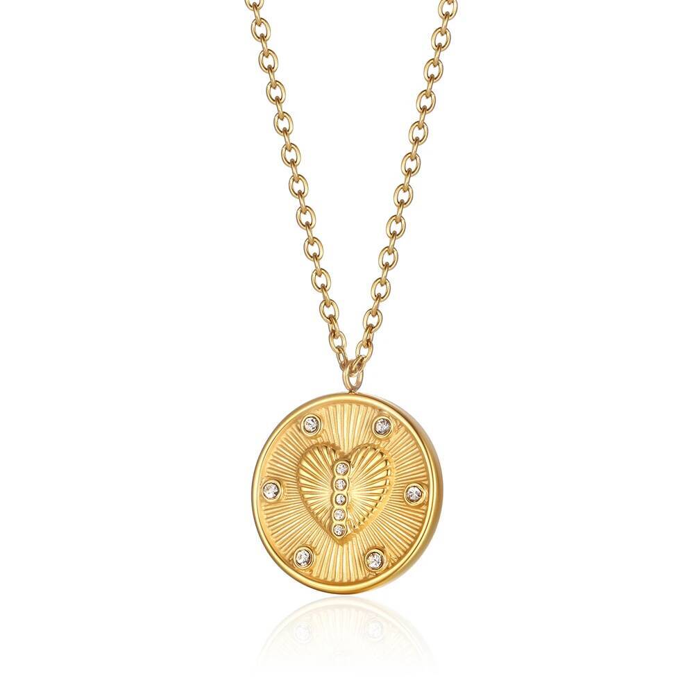 Stainless Steel Women Delicate - Coin Necklace Delicate 评论和价格