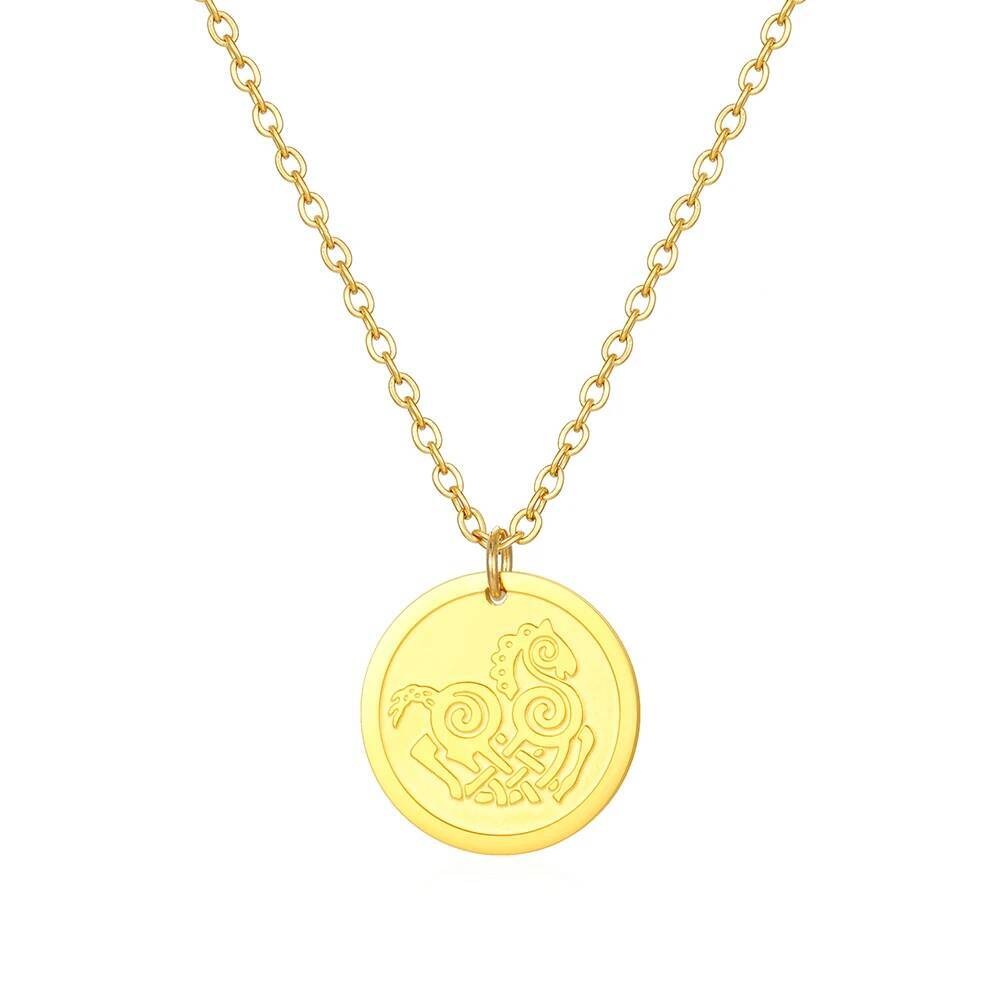 Stainless Steel Fashion Women  - Coin Necklace Delicate 评论和价格