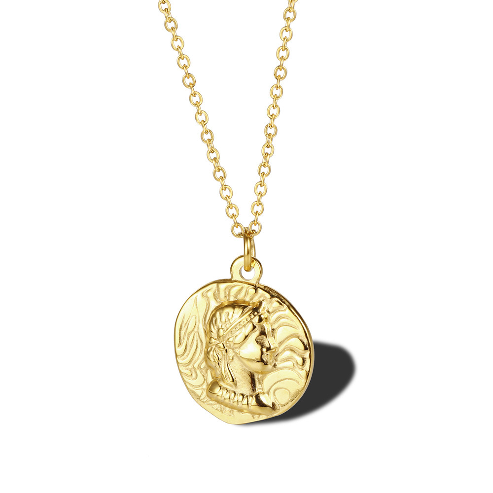 Gold Plated Queen Elizabeth Po - Coin Necklace Delicate 评论和价格