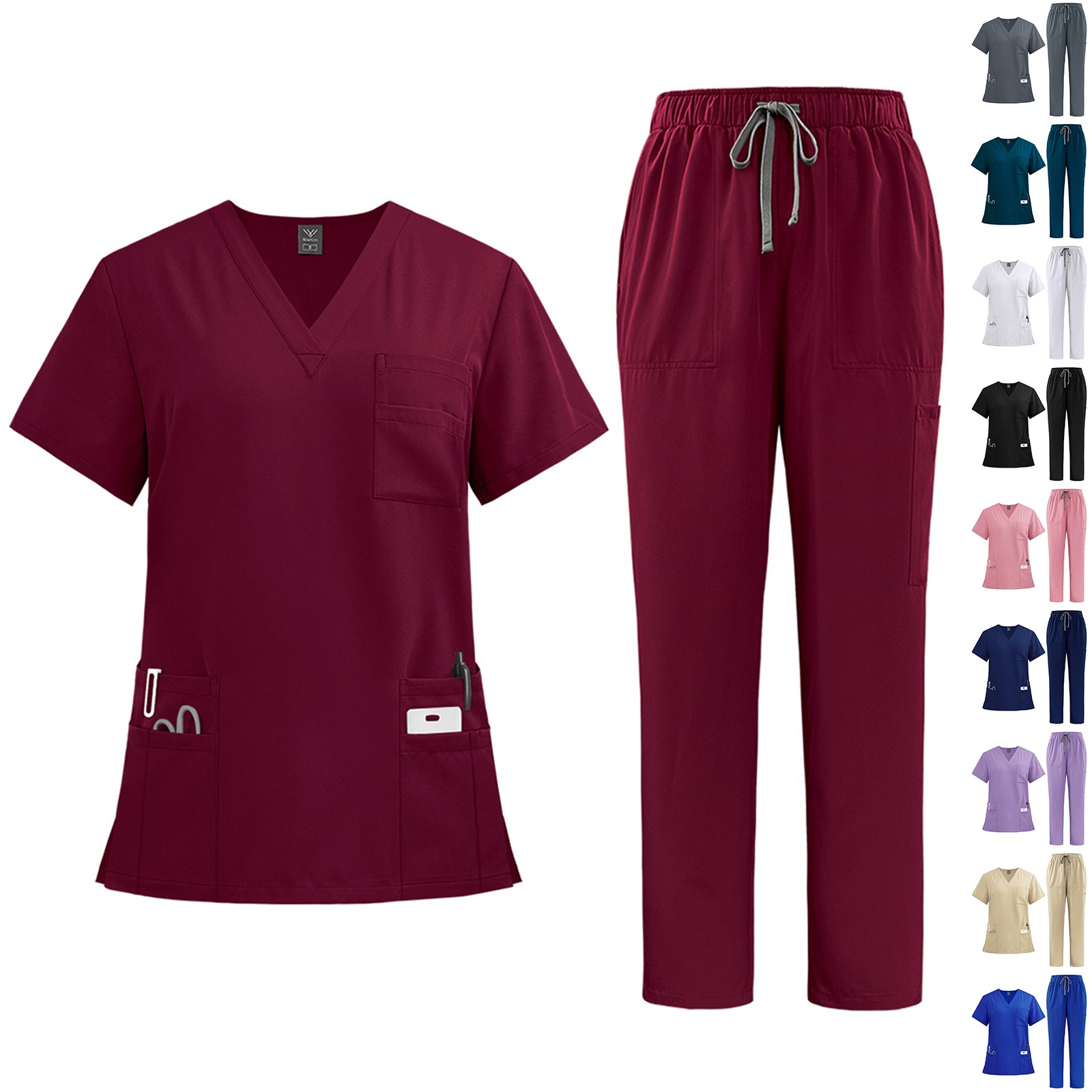 New Hospital Medical Scrub Sui - Women'S Work Accessories 评论和价格