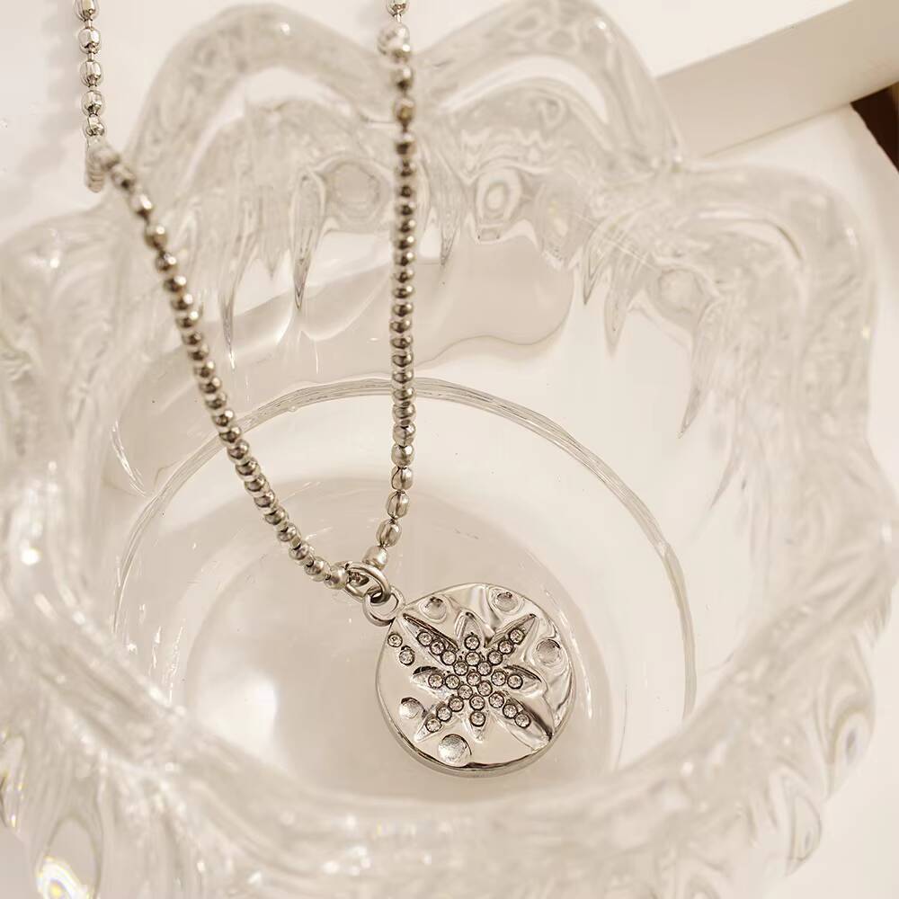 Stainless Steel Women Delicate - Coin Necklace Delicate 评论和价格