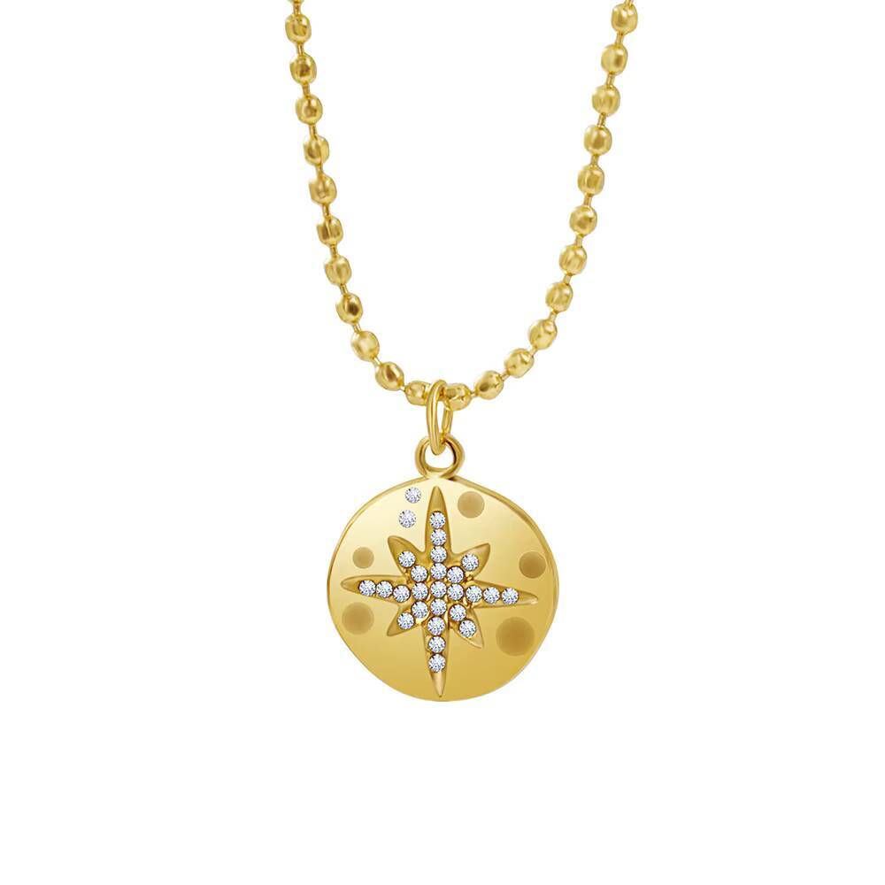 Stainless Steel Women Delicate - Coin Necklace Delicate 评论和价格