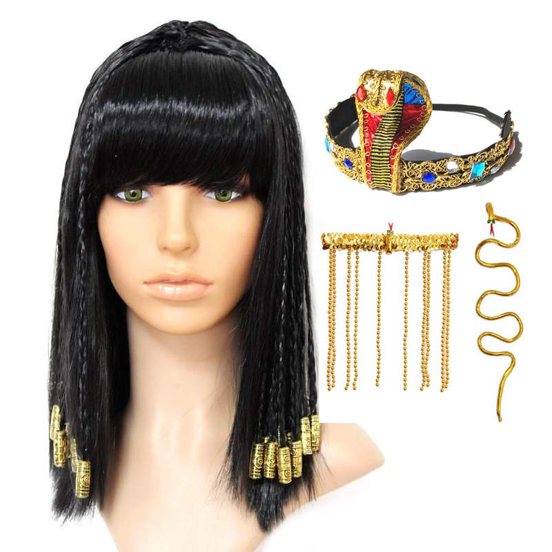 Cleopatra Wig Woman Egypt Quee - Women Accessories Egypt 评论和价格