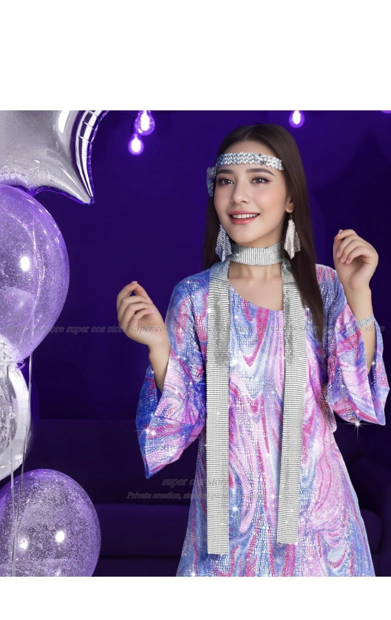 70s Disco Women Costume Outfit - Women'S Accessories In The 70S 评论和价格