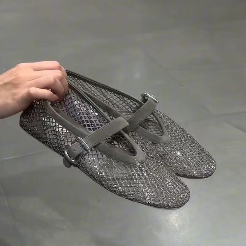 Hollow Rhinestone Baotou Sanda - Women'S Shoes And Accessories 评论和价格
