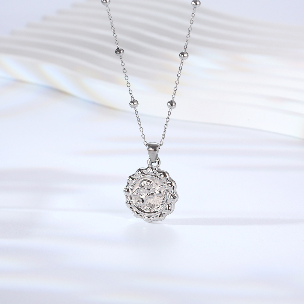 Stainless Steel Women Delicate - Coin Necklace Delicate 评论和价格