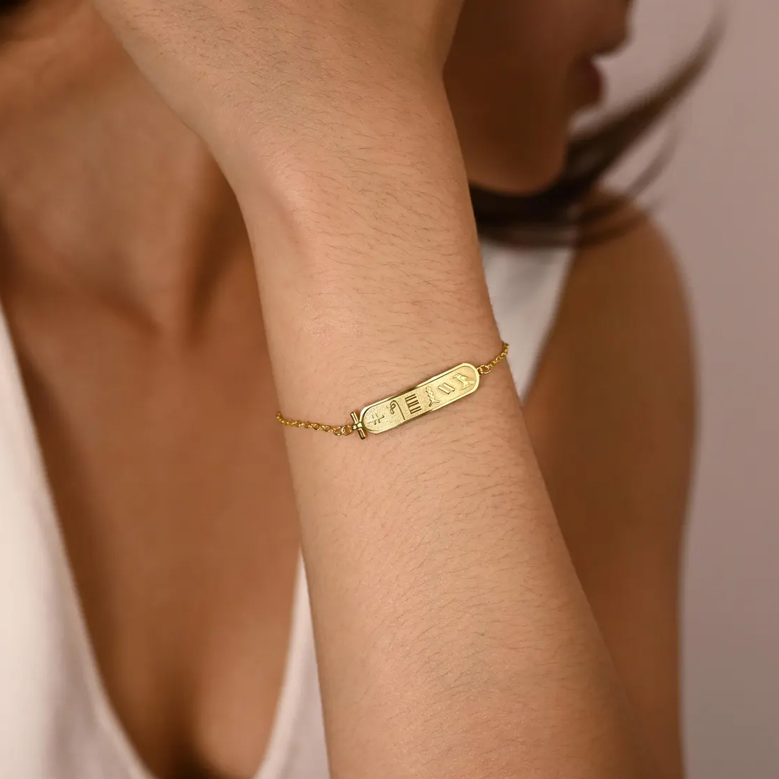 Custom Egyptian Name Bracelet  - Women Accessories Egypt 评论和价格