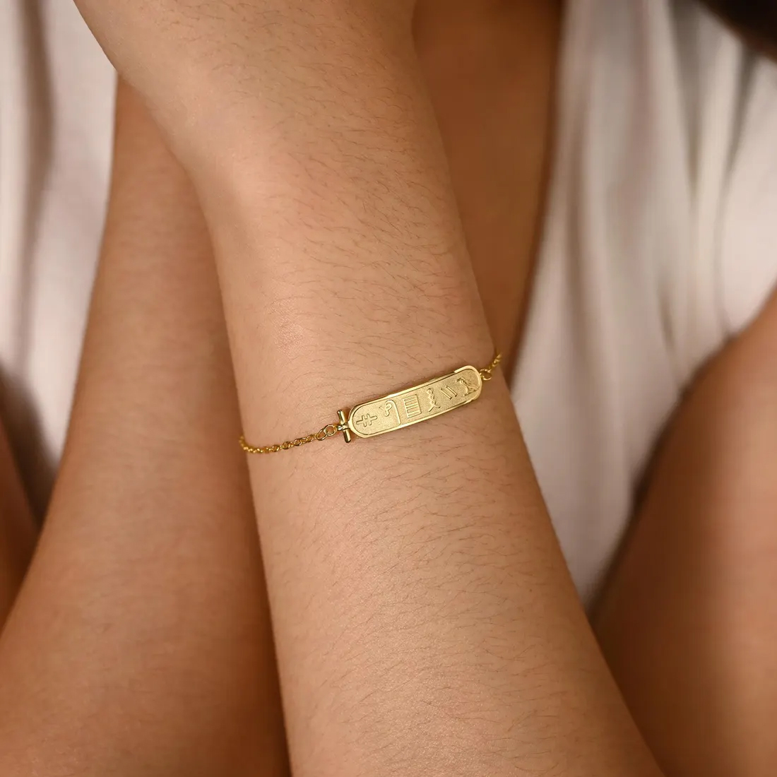 Custom Egyptian Name Bracelet  - Women Accessories Egypt 评论和价格