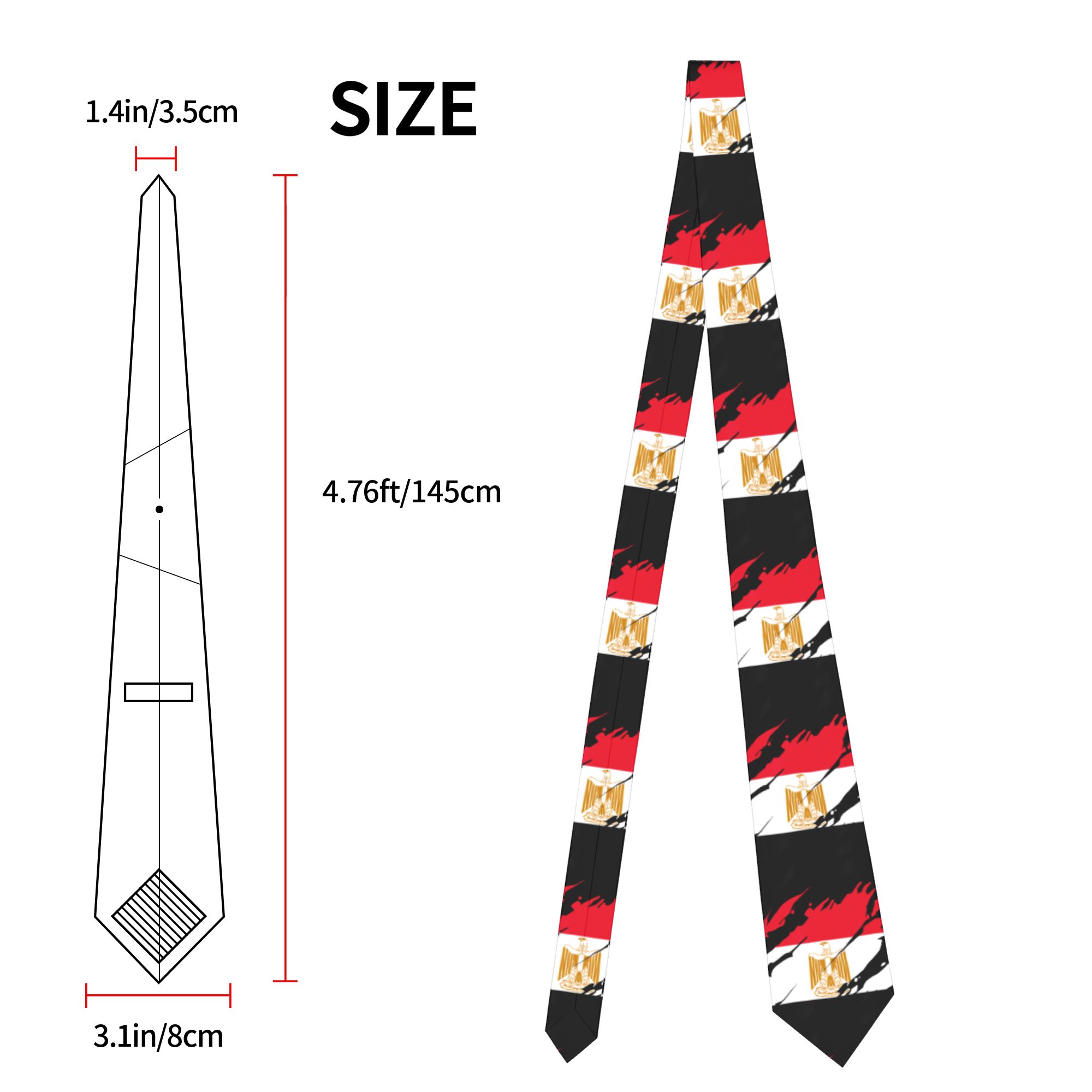 Egypt Egyptian Flag Necktie Un - Women Accessories Egypt 评论和价格
