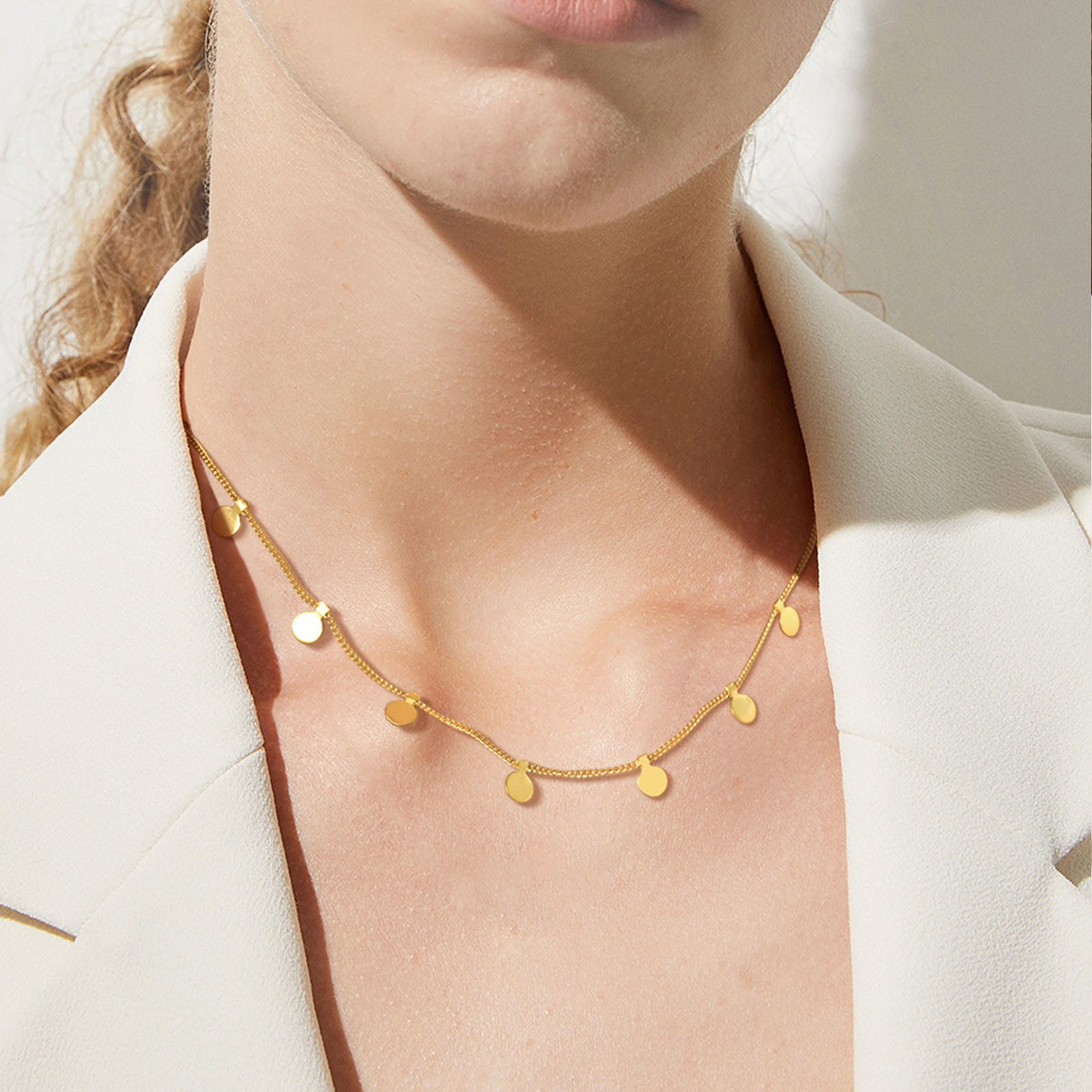 Delicate Small Multiple Coins  - Coin Necklace Delicate 评论和价格